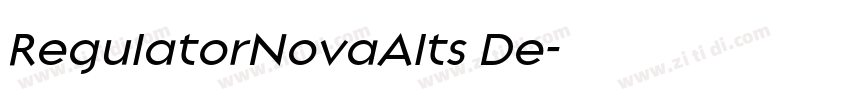 RegulatorNovaAlts De字体转换